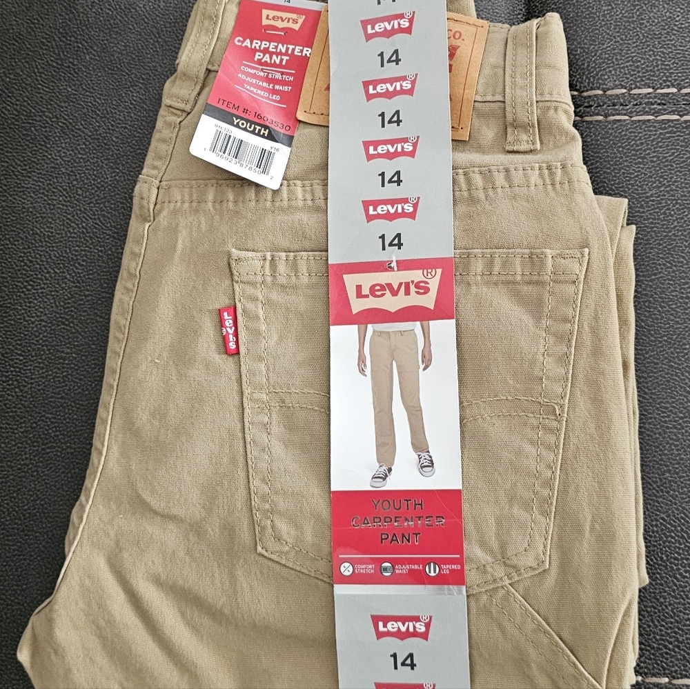 Levi's Youth Carpenter Pants in Tan